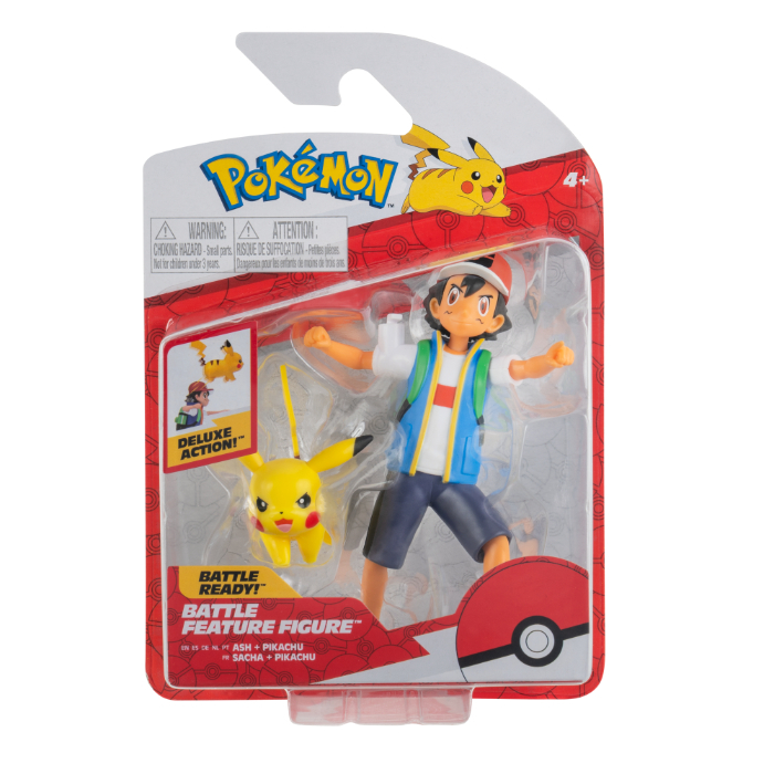 Pokemon battle feature figure Ash and Pikachu billede