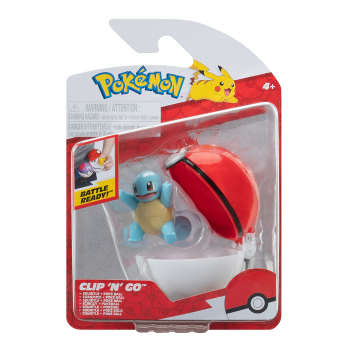 Pokemon clip n go Squirtle with poke ball