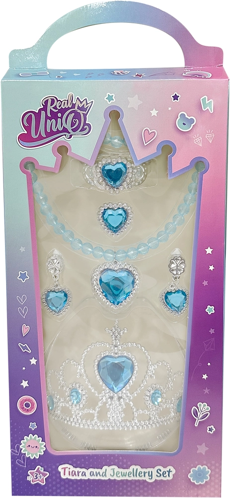 Real UniQ smykkesæt med tiara ass billede