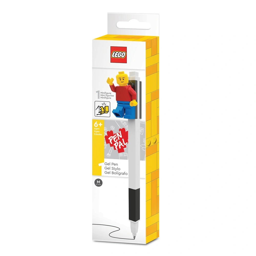 LEGO gelpen, 1 stk sort i box med minifigur