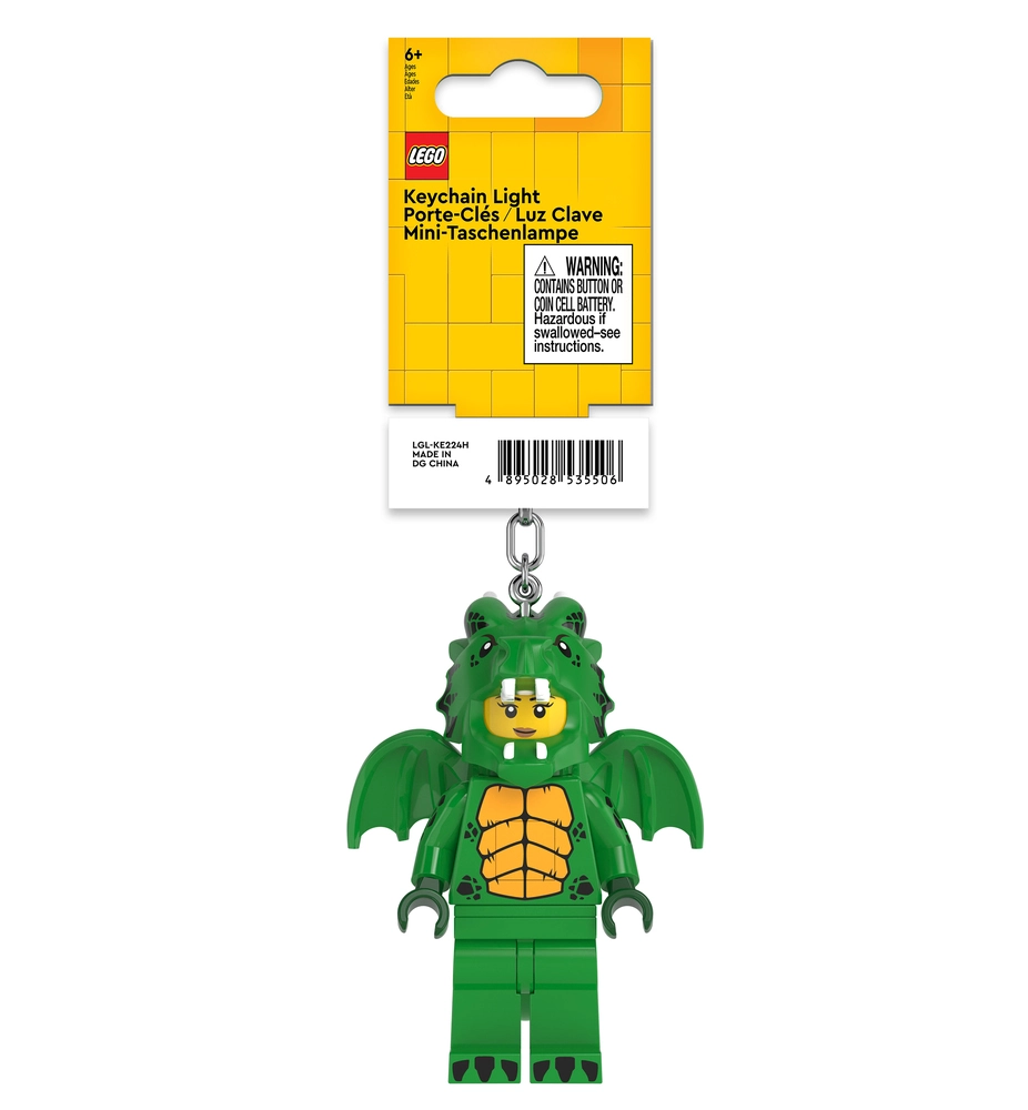 LEGO® Minifigures&trade; LED nøglering Lysegrøn drage billede