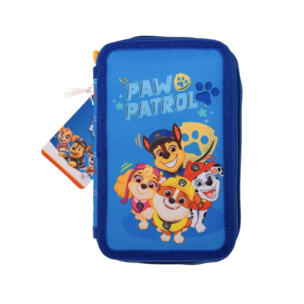 Paw Patrol penalhus, dobbeltdækker med fyld billede