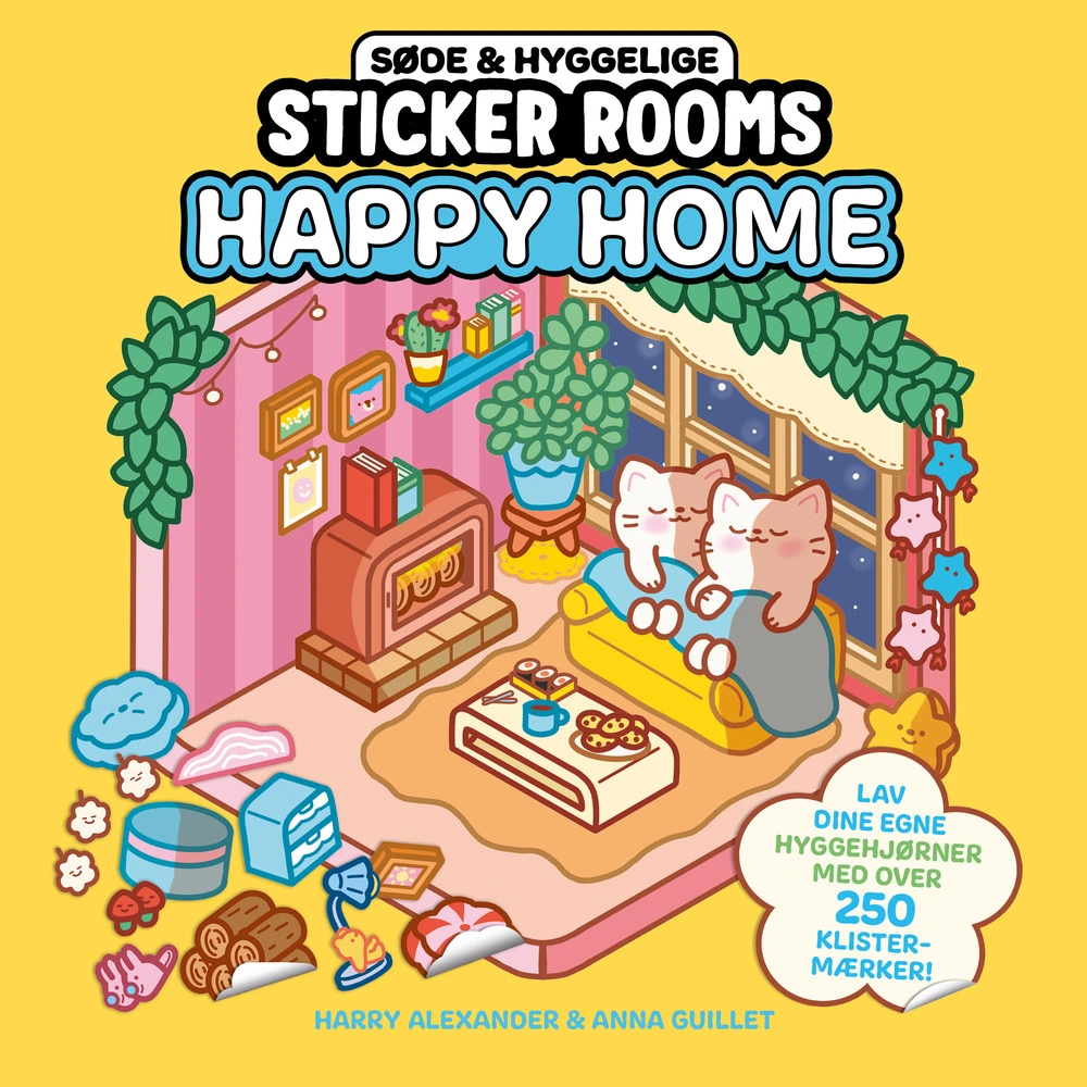 Søde og hyggelige Sticker Rooms - Happy Home