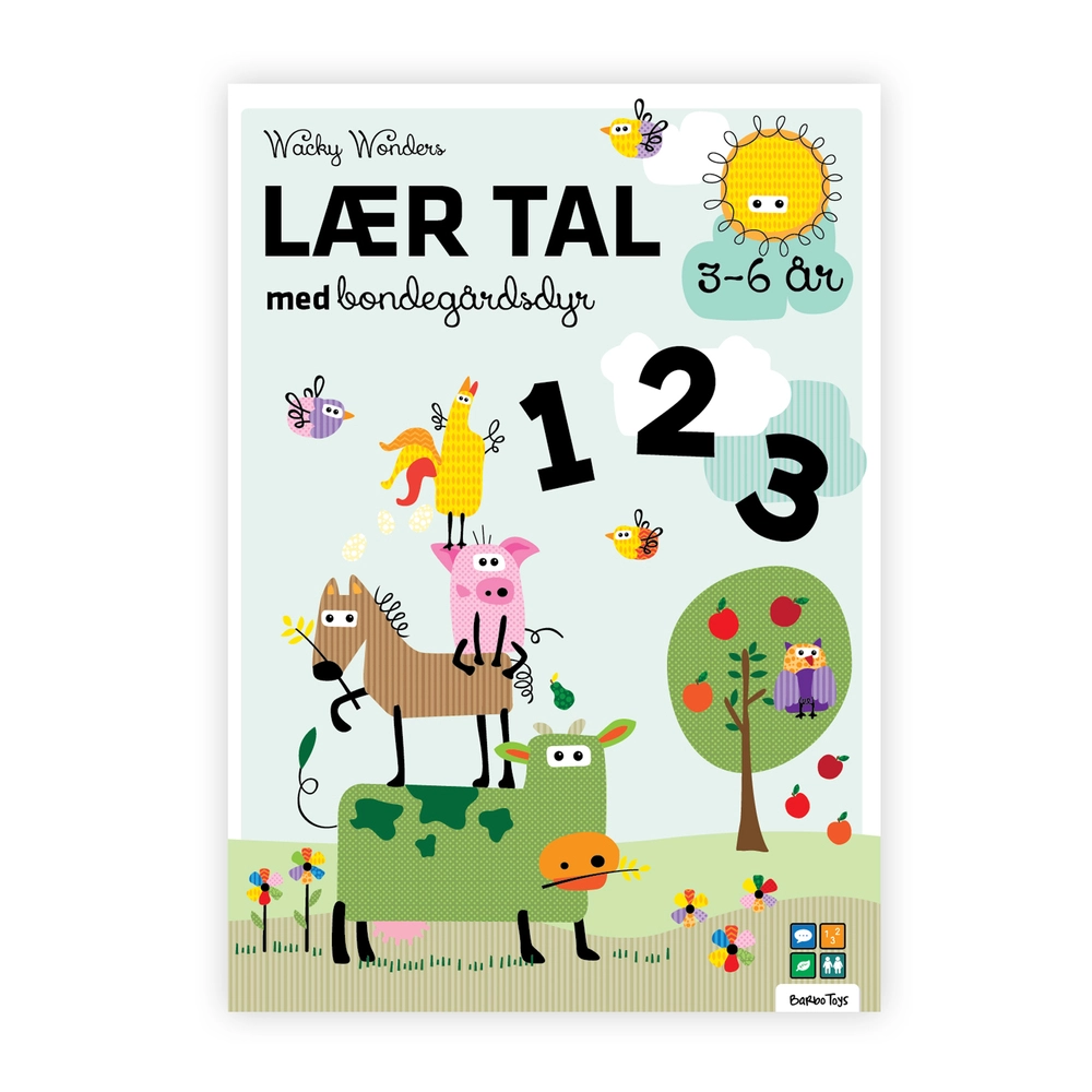 Aktivitetsbog Lær Tal med Wacky Wonders Bondegårdsdyr - 123