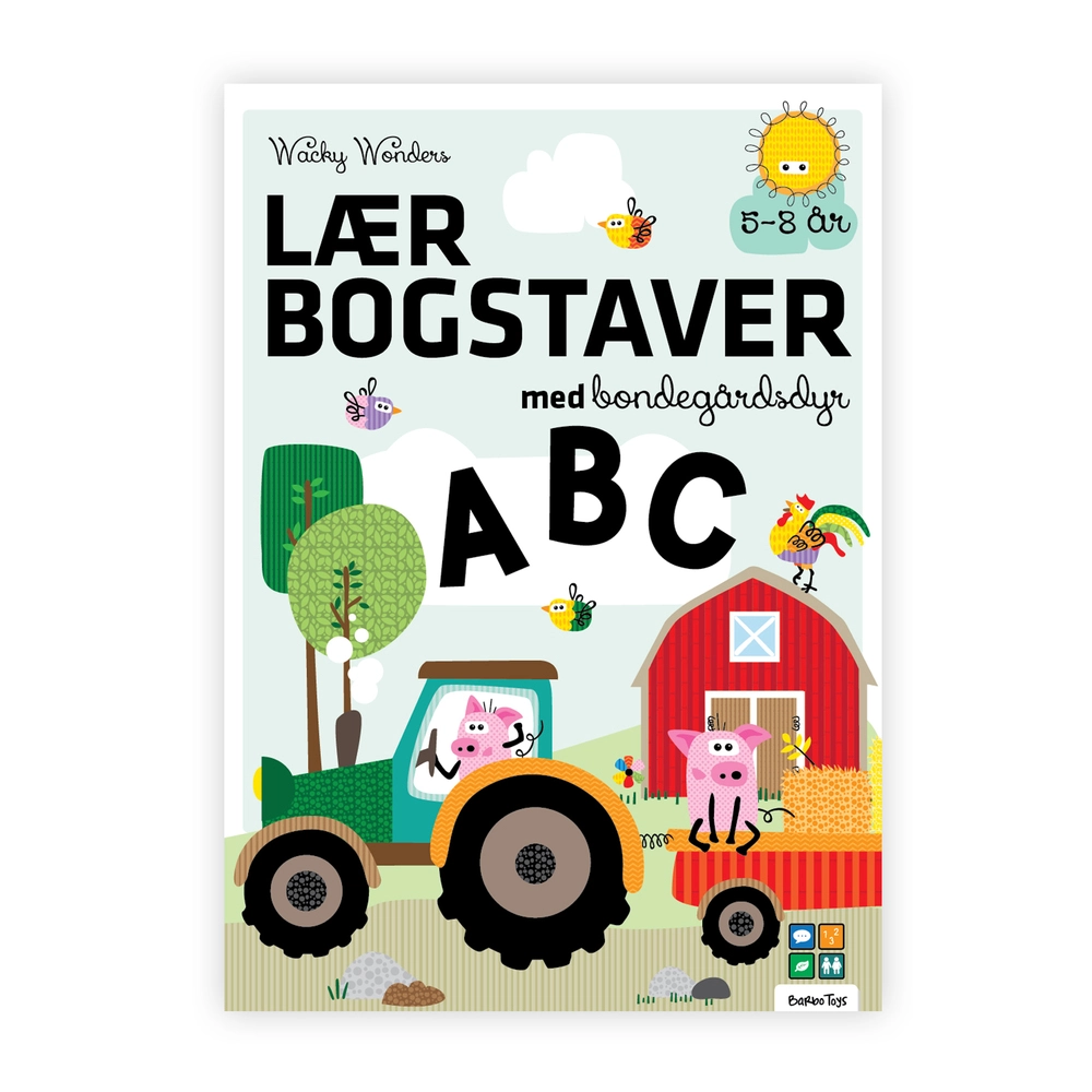 Aktivitetsbog Lær Bogstaver med Wacky Wonders Bondegårdsdyr - ABC