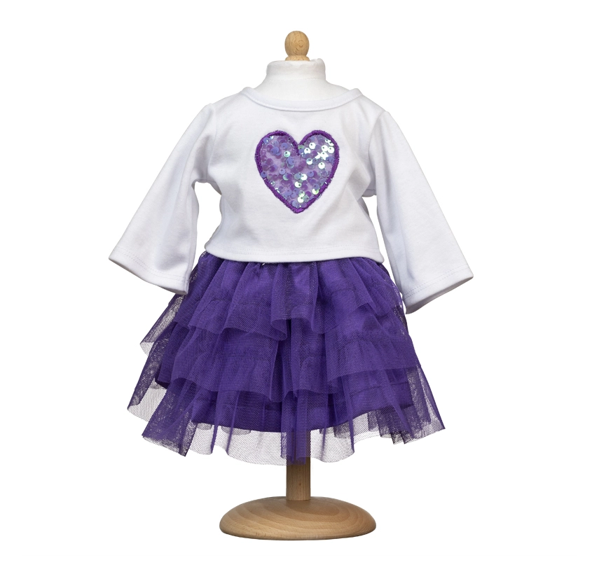 Tylskørt med bluse, 45 cm