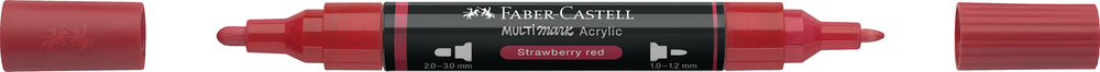 Multimarker Akryl Faber Castell SP 219 Strawberry Red m. 2 spids