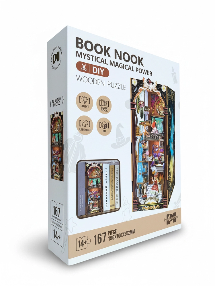 Book Nook Magical Power i 3D billede