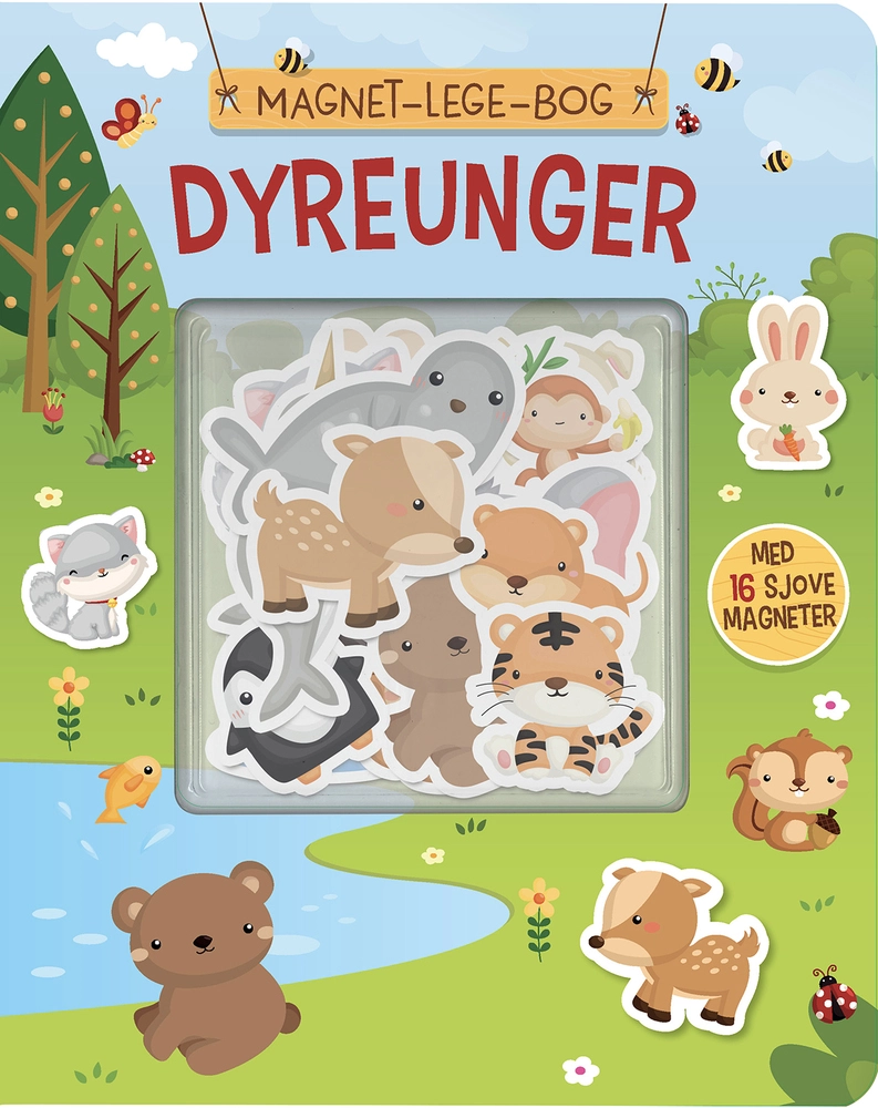 Magnet-lege-bog: Dyreunger