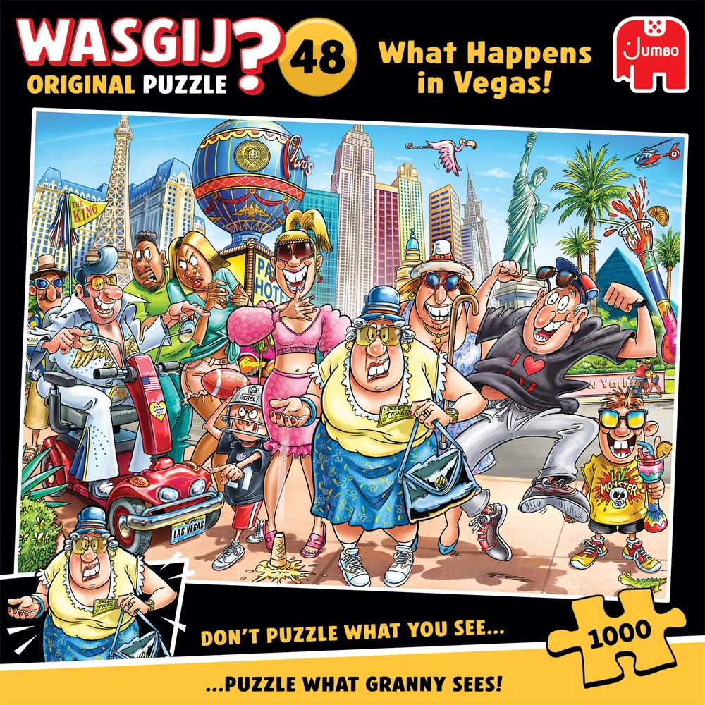 Puslespil Wasgij Original 48 What Happens in Vegas 1000 brik