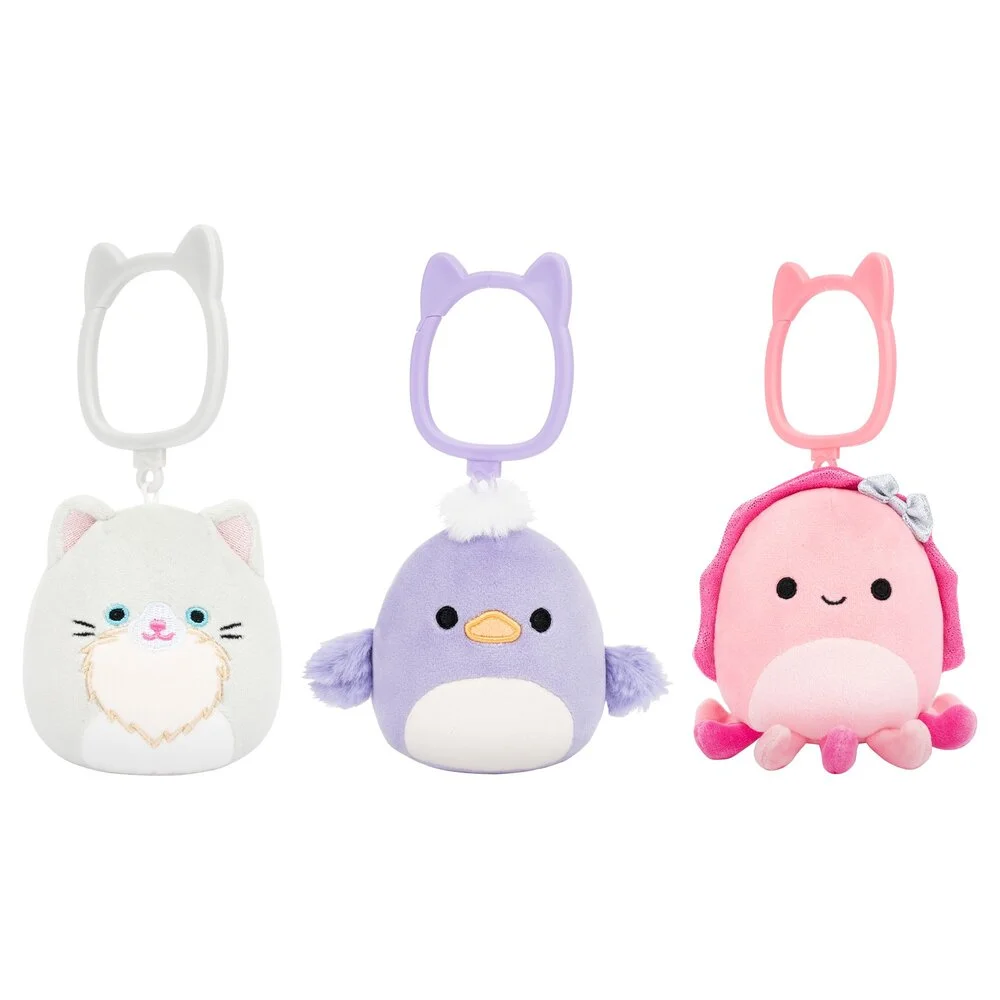 Squishmallows 9 cm clip on ass billede