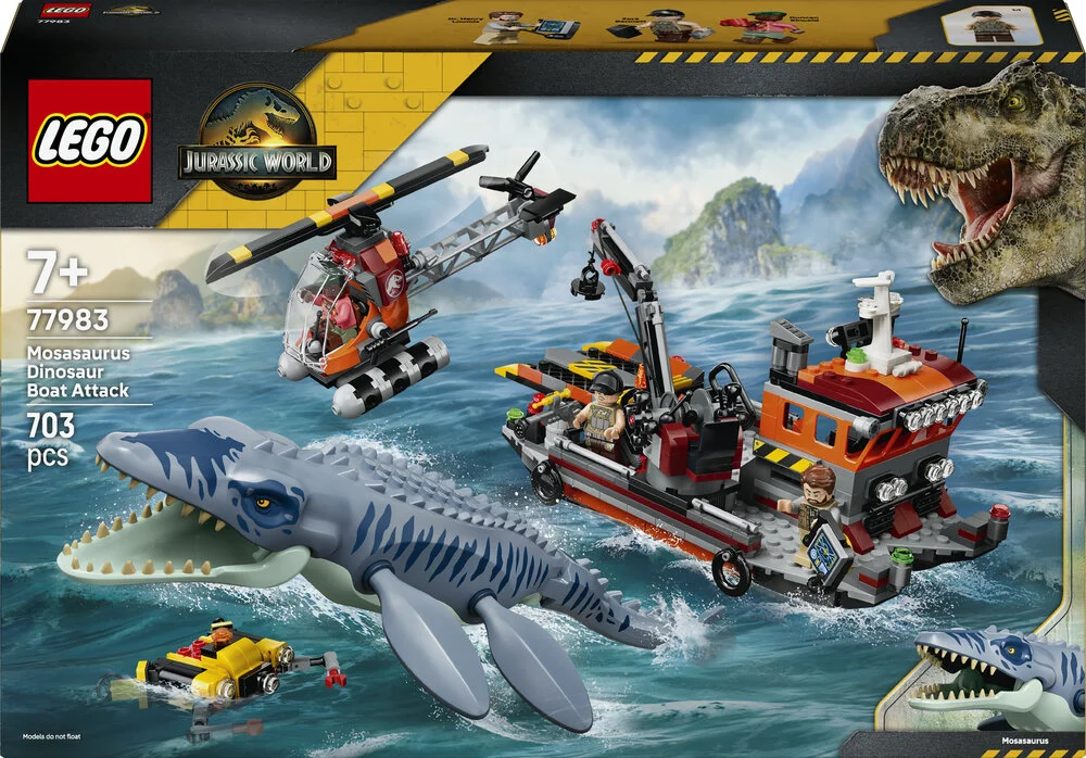 LEGO Jurassic World 77983 Mosasaurus-dinosaurens bådangreb